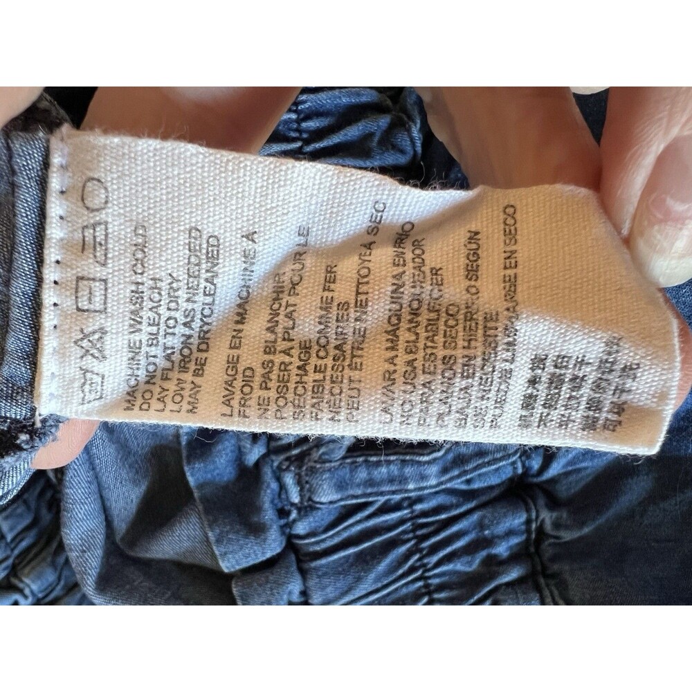 Cleobella Rena Denim Blue Jean Jogger Size Small Elastic Waist - Picture 6 of 8